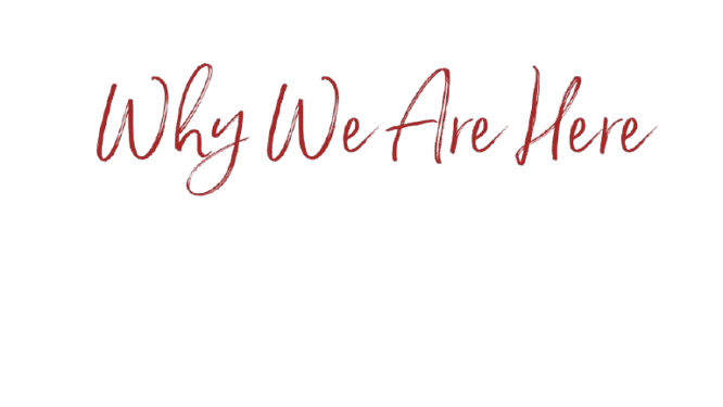 Why We Are Here